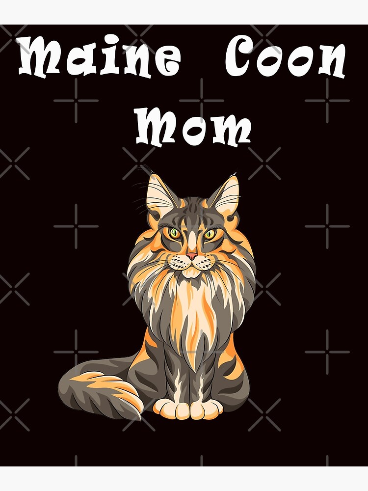 Disover maine coon mom Premium Matte Vertical Poster