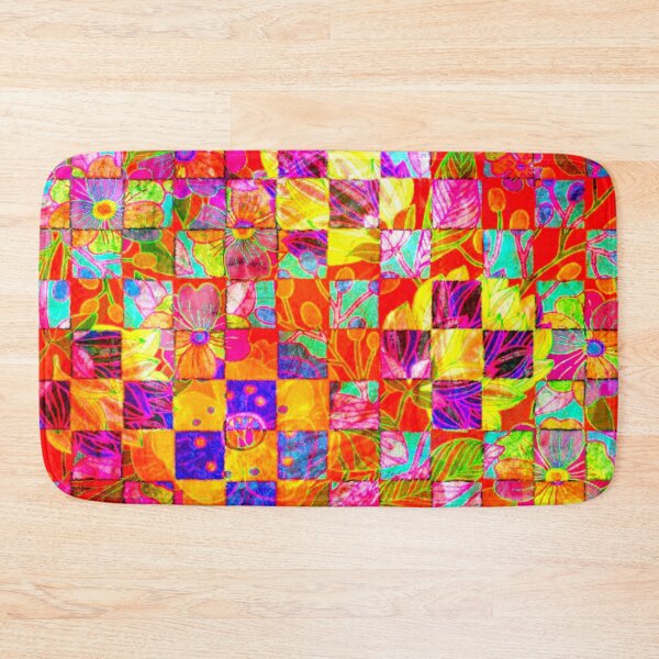 Item preview, Bohemian checkered floral designed and sold by ibelieveimages.
