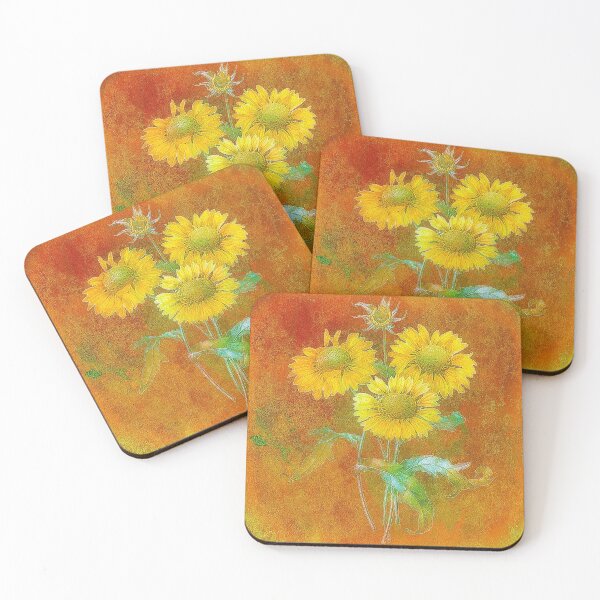 Item preview, Soft painted sunflowers designed and sold by ibelieveimages.
