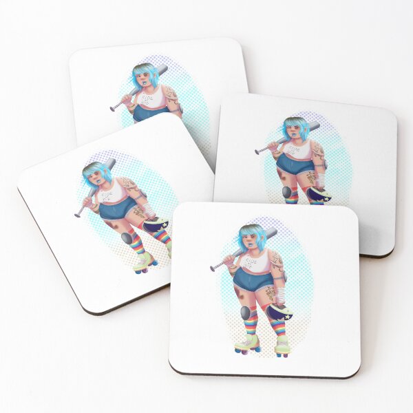 Item preview, Roller Derby Girl designed and sold by Burning Bee Illustration.