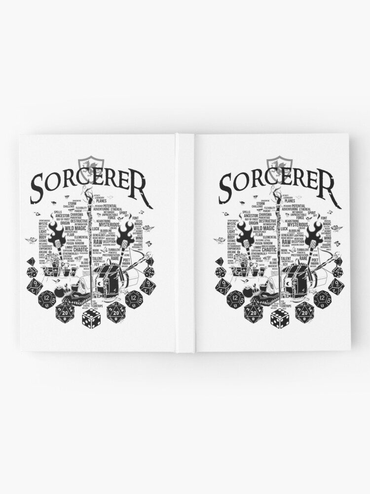 Alternate view of RPG Class Series: Sorcerer - Black Version Hardcover Journal