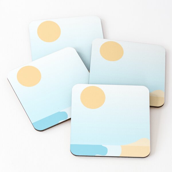 Item preview, Minimalist Beach Landscape designed and sold by krisola.