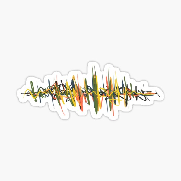 Color Waveform #1 Sticker