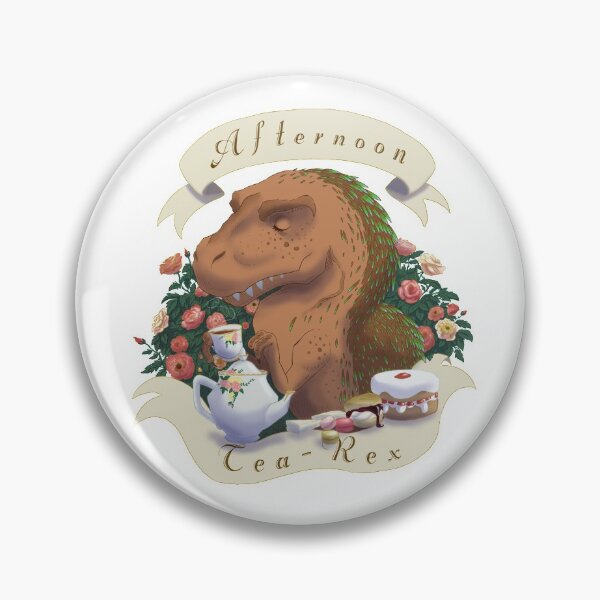 Item preview, Afternoon Tea Rex designed and sold by Burning Bee Illustration.