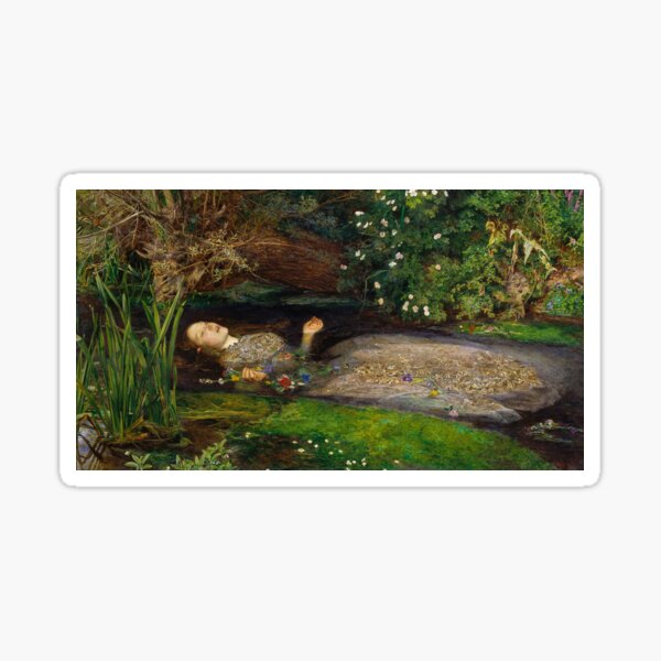 Ophelia by John Everett Millais Sticker