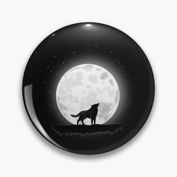 Item preview, Wolf Howl Full Moon Mysticism Moonlight Gift designed and sold by Ibu83.
