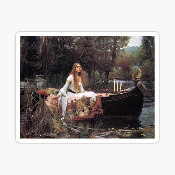 The Lady of Shalott by John William Waterhouse Sticker