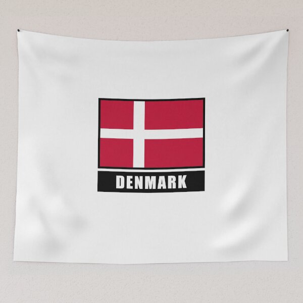 Item preview, Denmark Danish flag flag designed and sold by GeogDesigns.