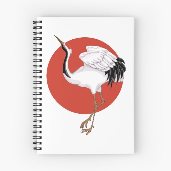 Item preview, Japan flag with Red Crowned Crane  designed and sold by Funny-Vintage.