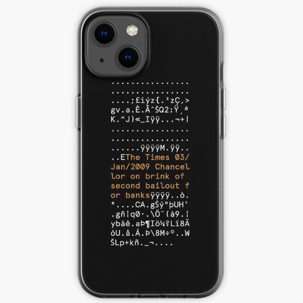PREMIER BLOC BITCOIN Coque souple iPhone