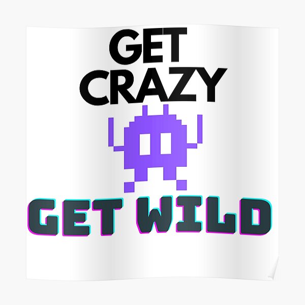 Crazy Gamer Posters Redbubble - crazed gang roblox