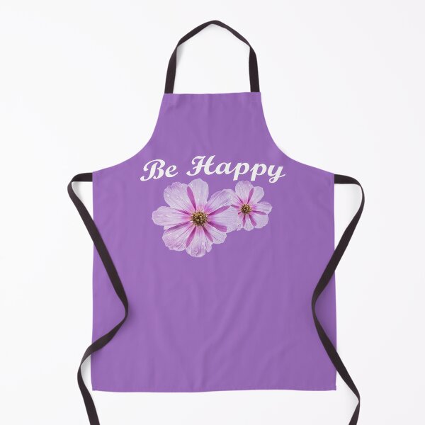 Item preview, Be Happy with pink and purple flowers designed and sold by WearURColors.