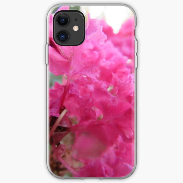 pink bougainvillea flower iPhone Soft Case
