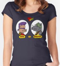 Bebop and Rocksteady Women's Fitted Scoop T-Shirt
