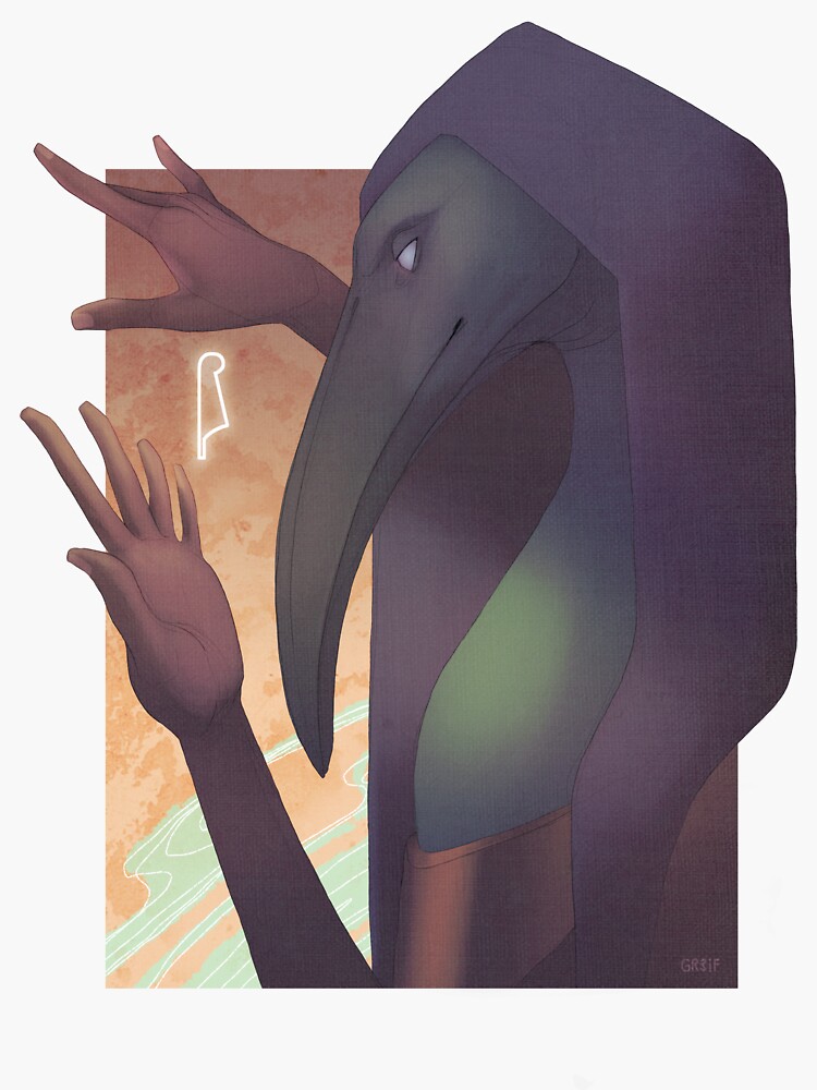 Thumbnail 3 of 3, Sticker, Thoth designed and sold by GR3IF.