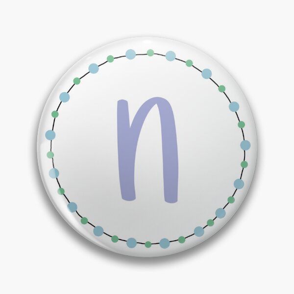 Item preview, Blue, Green Purple Circle N designed and sold by Meghan Hill.