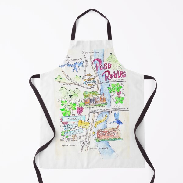 Item preview, Map of Paso Robles CA designed and sold by QueenBohemia23.