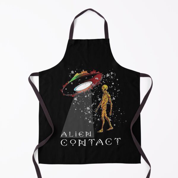 Item preview, Alien Contact - Alien and Spaceship designed and sold by ColorfulMystic.
