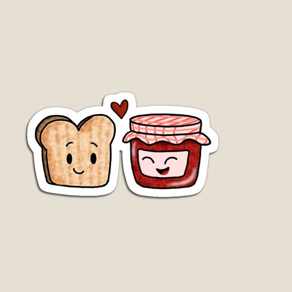 Toast and Jam Magnet