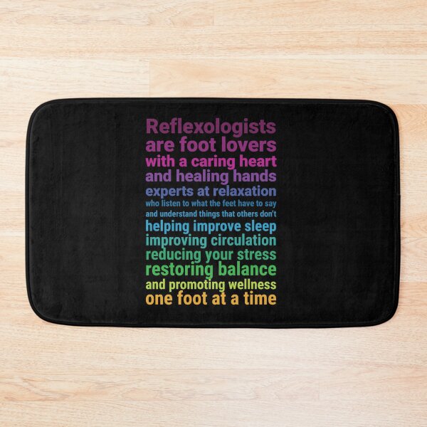 Item preview, Reflexologists are foot lovers (colorful text) designed and sold by Onpointholistic.