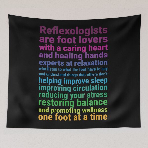 Item preview, Reflexologists are foot lovers (colorful text) designed and sold by Onpointholistic.