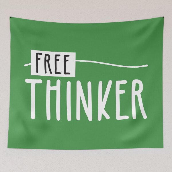 Item preview, Free Thinker designed and sold by BlueZenStudio.