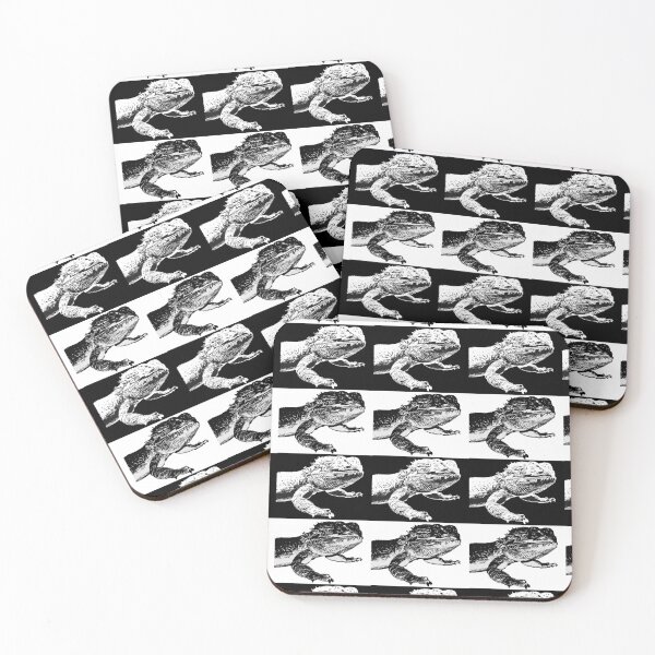 Item preview, Bearded Dragon Pattern Black and White   designed and sold by TB2018.
