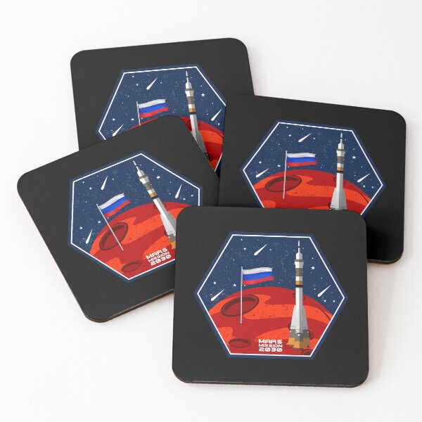 Item preview, Space Russia Россия Mars Red Planet Rockets Spaceship Spaceshuttle Interplanetary Travel Gift designed and sold by TheAplus.