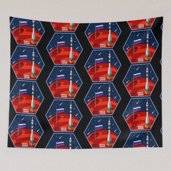 Item preview, Space Russia Россия Mars Red Planet Rockets Spaceship Spaceshuttle Interplanetary Travel Gift designed and sold by TheAplus.
