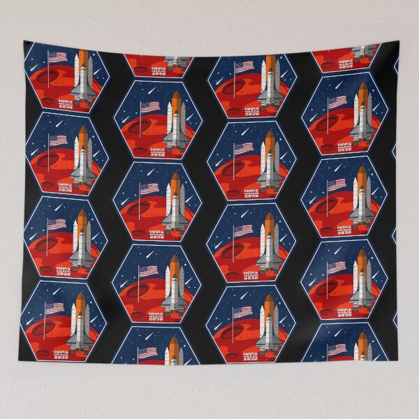 Item preview, Space USA Mars Red Planet Rockets Spaceship Spaceshuttle Interplanetary Travel Gift designed and sold by TheAplus.