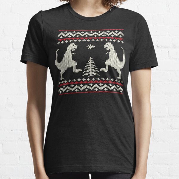 Ugly Christmas Dinosaurs Essential T-Shirt