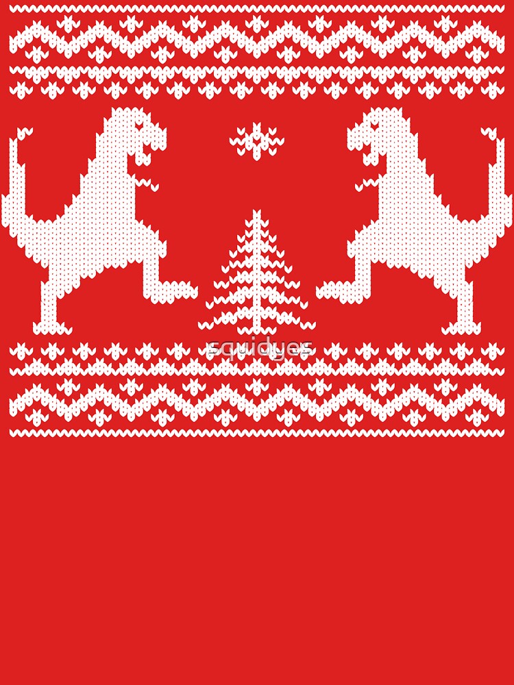 Ugly Christmas Dinosaurs by squidyes