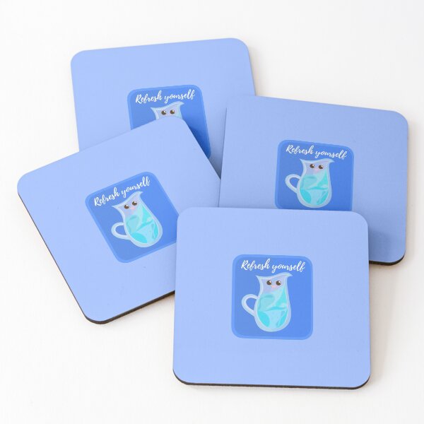 Item preview, Cute Blue Water H20 Pitcher reminds you to Hydrate designed and sold by twicetrader.