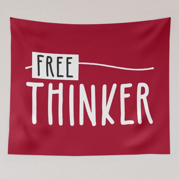Item preview, Free Thinker designed and sold by BlueZenStudio.