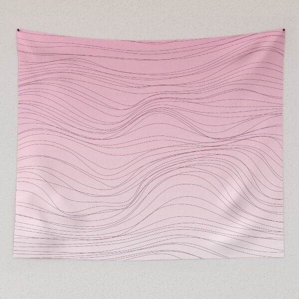 Item preview, Abstract linear pattern with pink and blush ombre  designed and sold by dana-mie.