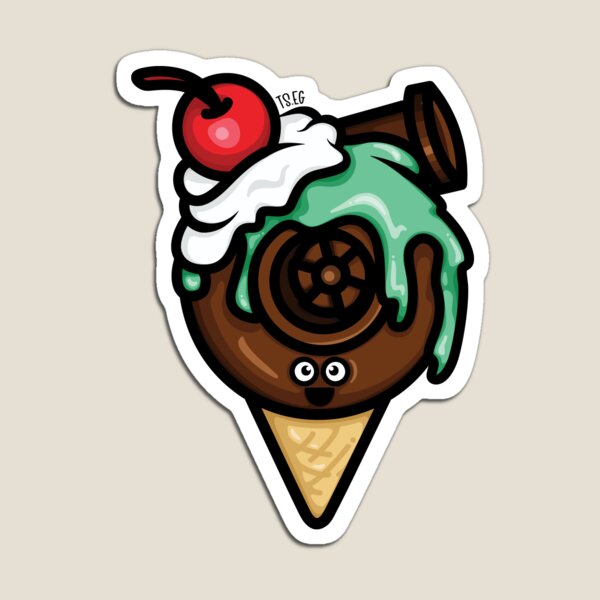 Cutest Turbo - Mint/Chocolate Ice Cream Magnet