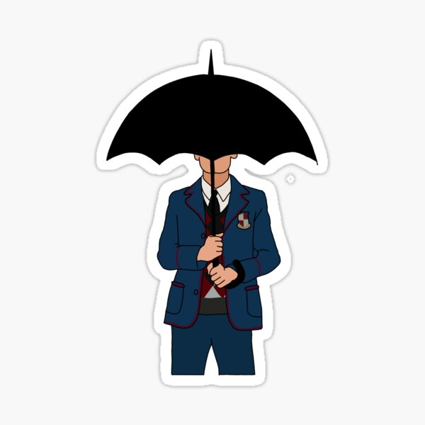 Five The Umbrella Academy Sticker For Sale By Mydemocraticass Redbubble 