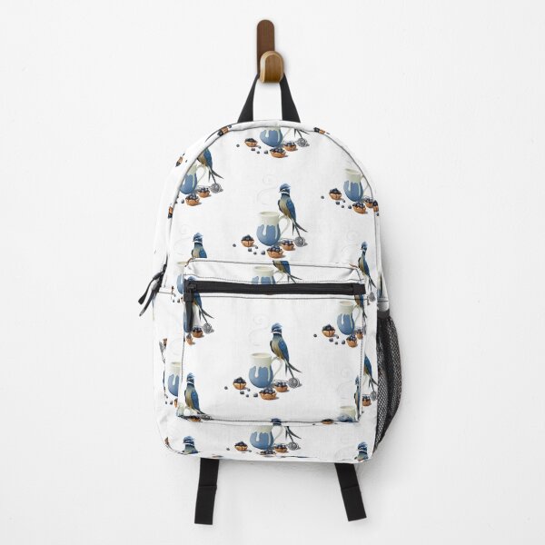 Artikelvorschau, Weißer Tee, Blaubeertörtchen und ein Baumschwarm entworfen und verkauft von Burning Bee Illustration.