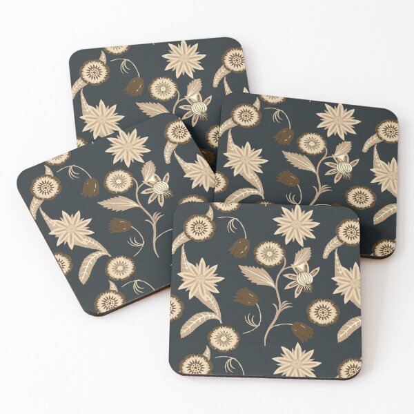 Item preview, Vintage flowers monochrome designed and sold by infleims.