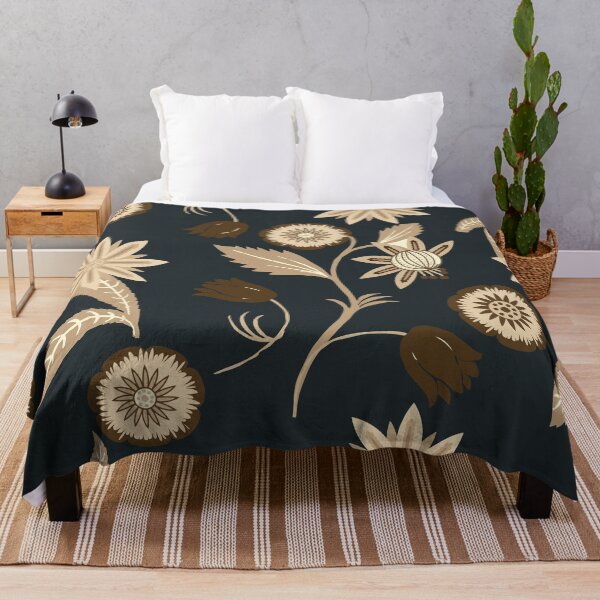 Item preview, Vintage flowers monochrome designed and sold by infleims.