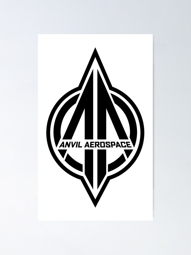 copy of anvil aerospace star citizen logo black poster by starcitizenfan redbubble redbubble