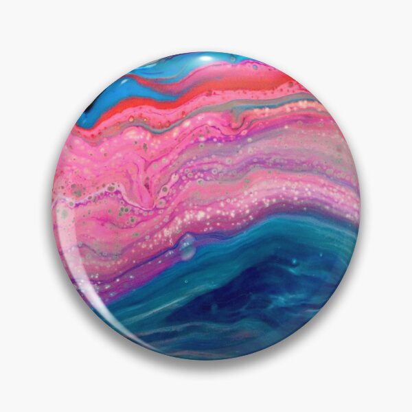 “Galaxy Agate” Acrylic Pour Pin