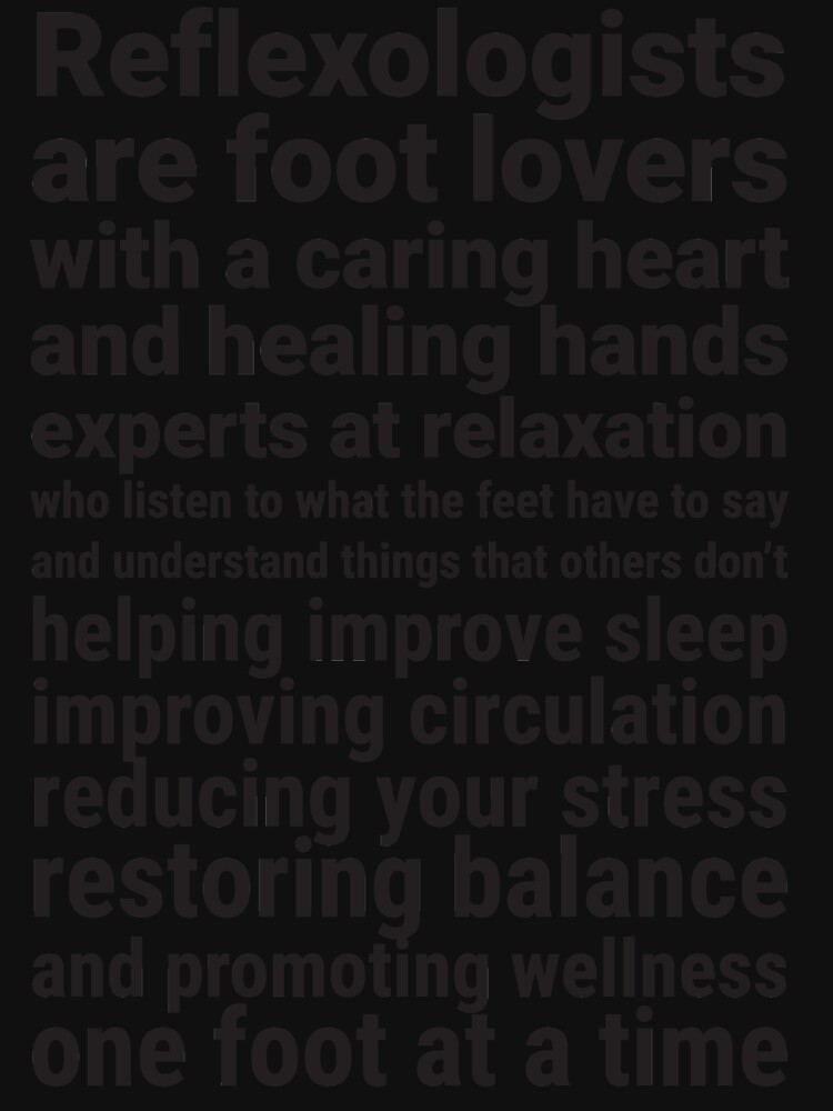 Thumbnail 7 of 7, Active T-Shirt, Reflexologists are foot lovers (black text) designed and sold by Onpointholistic.