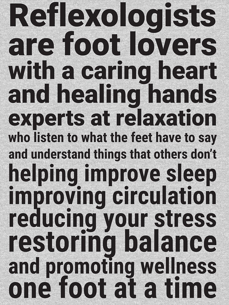 Thumbnail 5 of 5, Long Sleeve T-Shirt, Reflexologists are foot lovers (black text) designed and sold by Onpointholistic.