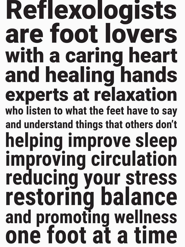 Thumbnail 5 of 5, Long T-Shirt, Reflexologists are foot lovers (black text) designed and sold by Onpointholistic.