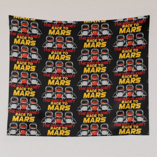Item preview, Space Race Astronauts China Chinese Mars Red Planet Spaceship Gift designed and sold by TheAplus.