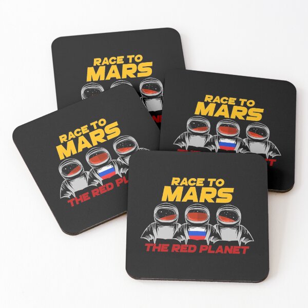 Item preview, Space Race Astronauts Russia Russian Россия Mars Red Planet Spaceship Gift designed and sold by TheAplus.