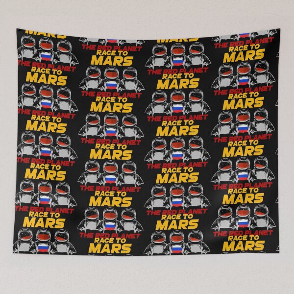 Item preview, Space Race Astronauts Russia Russian Россия Mars Red Planet Spaceship Gift designed and sold by TheAplus.