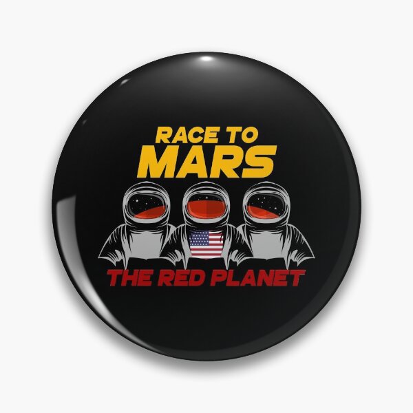 Item preview, Space Race Astronauts USA US American Mars Red Planet Spaceship Gift designed and sold by TheAplus.