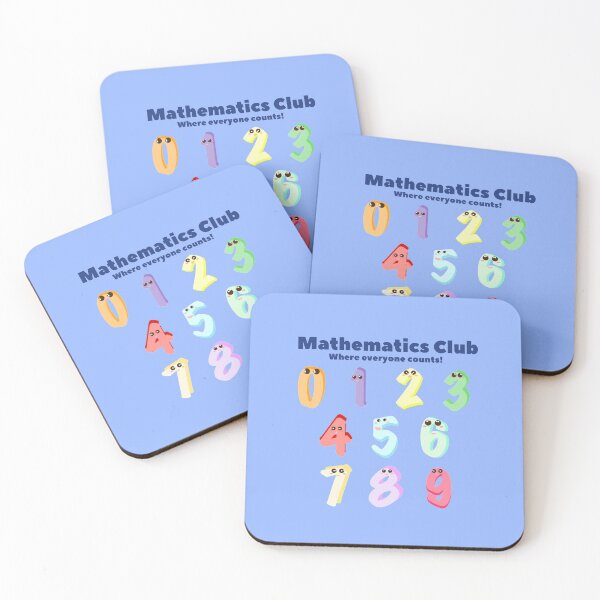 Item preview, School Mathematics Club Cute Cartoon Numbers designed and sold by twicetrader.
